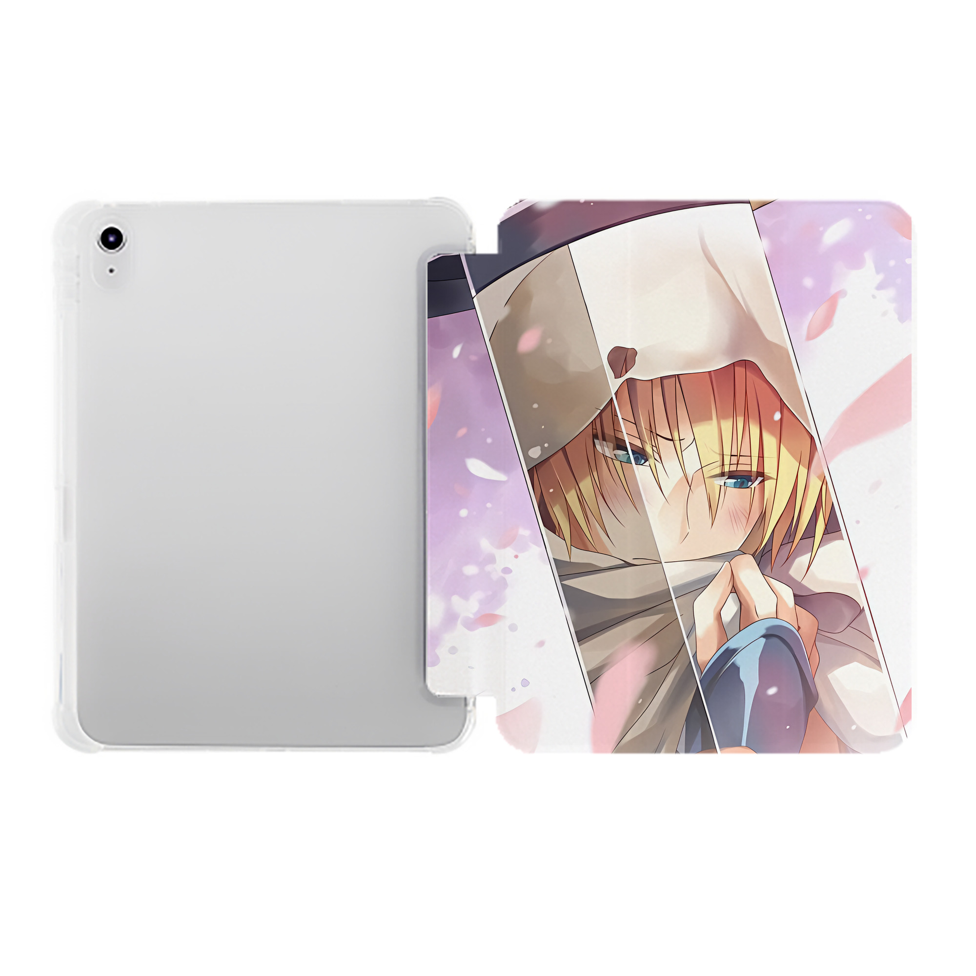 （画像用） 刀剣乱舞 Touken Ranbu IPad ケース ペン収納付き 三つ折りスタンド PUレザー×シリコン 対応機種9.5/10.5/10.9インチ